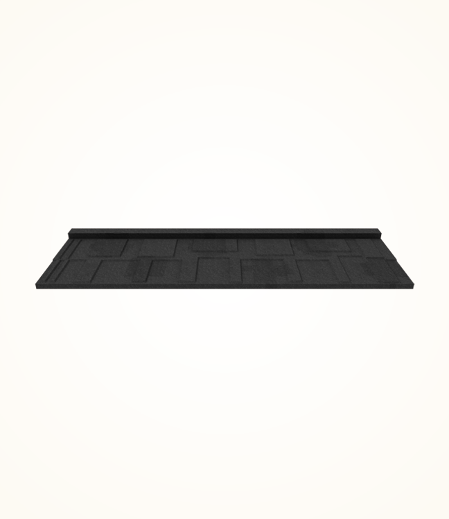 Stone Coated Shingle Roofing Tiles - Charcoal Grey