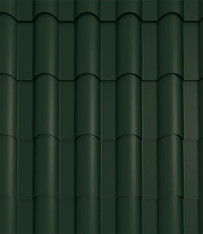 Trinity Eurotile Roofing Sheet - Forest Green1 28G Matte