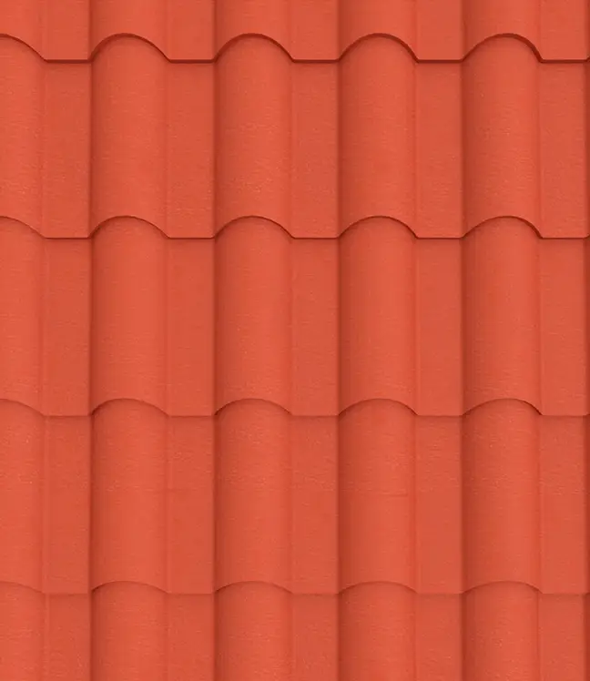 Trinity Eurotile Roofing Sheet -Tile Red1 28G Matte