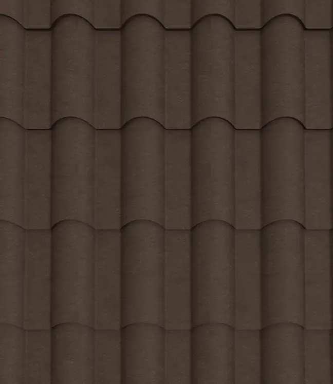 Trinity Eurotile Roofing Sheet - Chocolate Brown1 28G Matte
