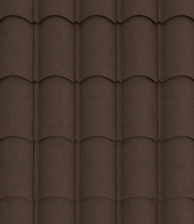 Trinity Orientile Roofing Sheet - Chocolate Brown1 28G Matte