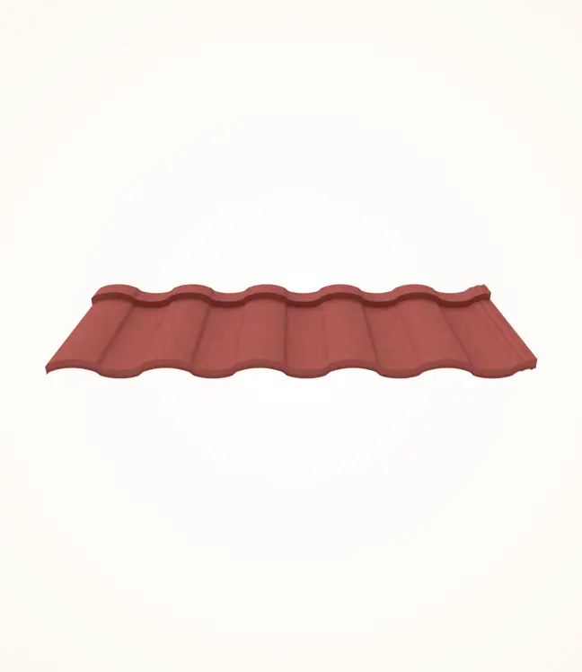 Stone Coated Roman Roofing Tiles - Tile Red