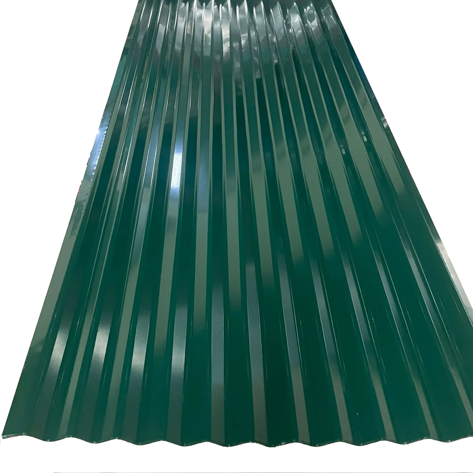 Corrugated Wave Glossy Jungle Green