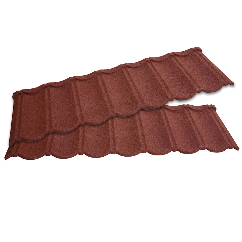 Classic Tile Alu Zinc Volcanic Stone Maroon