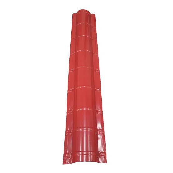 Roll Top Ridge Cap Glossy Tile Red