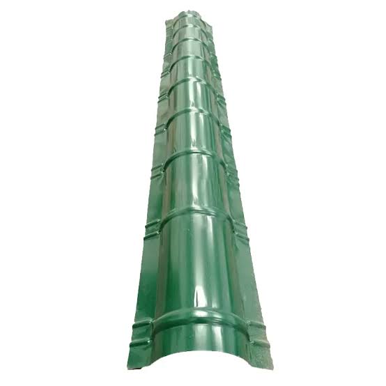 Roll Top Ridge Cap Glossy Jungle Green