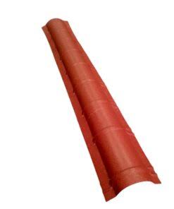 Roll Top Ridge Cap Matte Brick Red