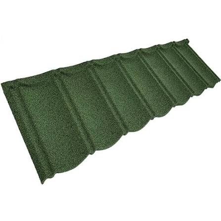 Side Flashing Stone Coated Dark Green